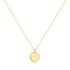 Gold Disc Pendant Necklace